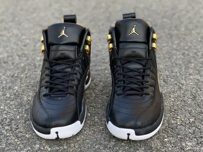 Rep TBkick AO6068-007 Metallic 'Reptile' 12 Air Black Jordan Gold-White Retro 0531